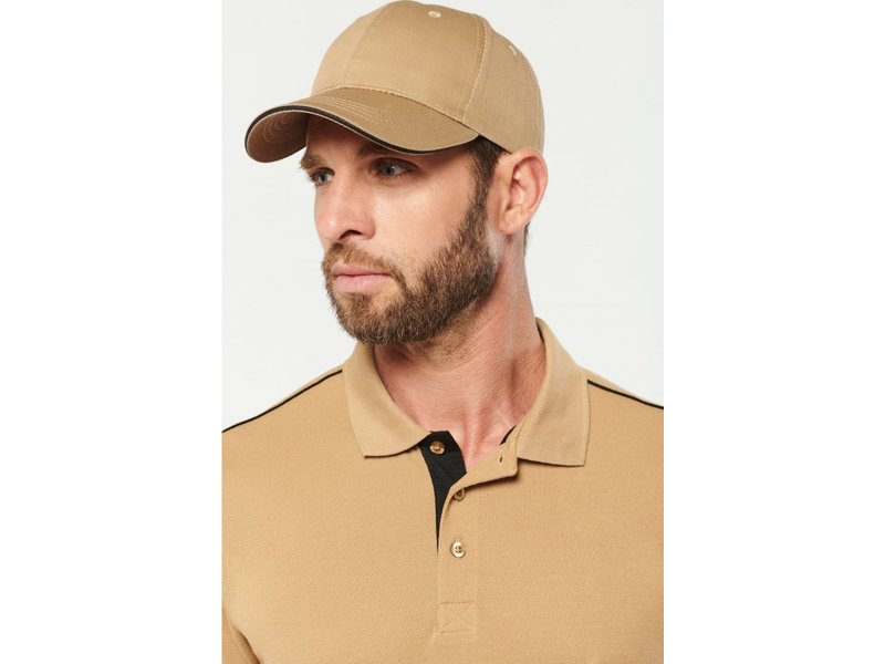 Kariban Contrasterende polo DayToDay korte mouwen