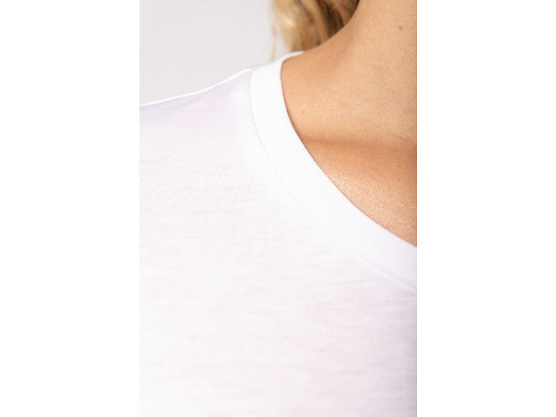 Kariban Dames-t-shirt Supima® ronde hals korte mouwen