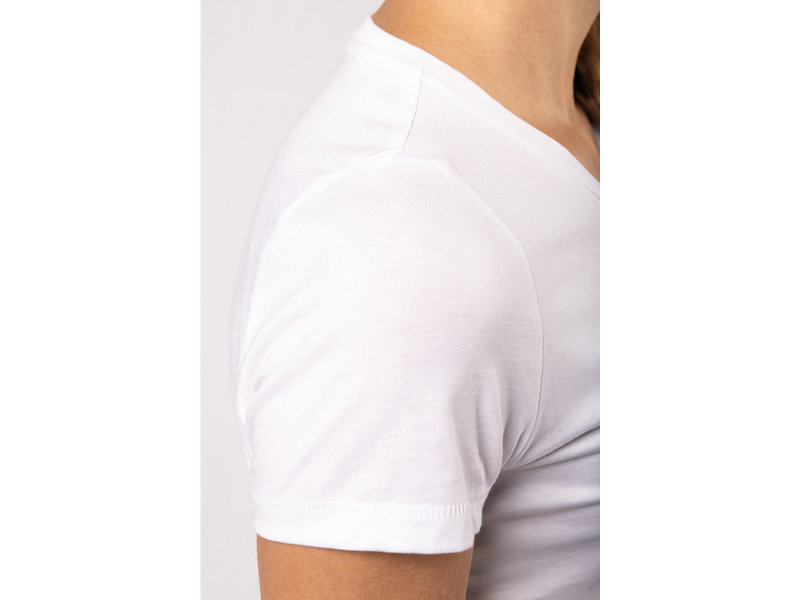 Kariban Dames-t-shirt Supima® ronde hals korte mouwen