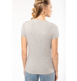 Kariban Dames-t-shirt ronde hals korte mouwen