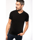 Kariban T-shirt korte mouwen V-hals