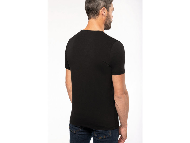 Kariban T-shirt korte mouwen V-hals