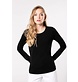 Kariban Dames-t-shirt ronde hals lange mouwen