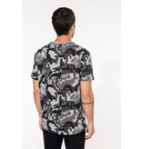 Kariban T-shirt camo korte mouwen