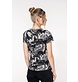 Kariban Dames-t-shirt camo korte mouwen