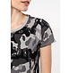 Kariban Dames-t-shirt camo korte mouwen