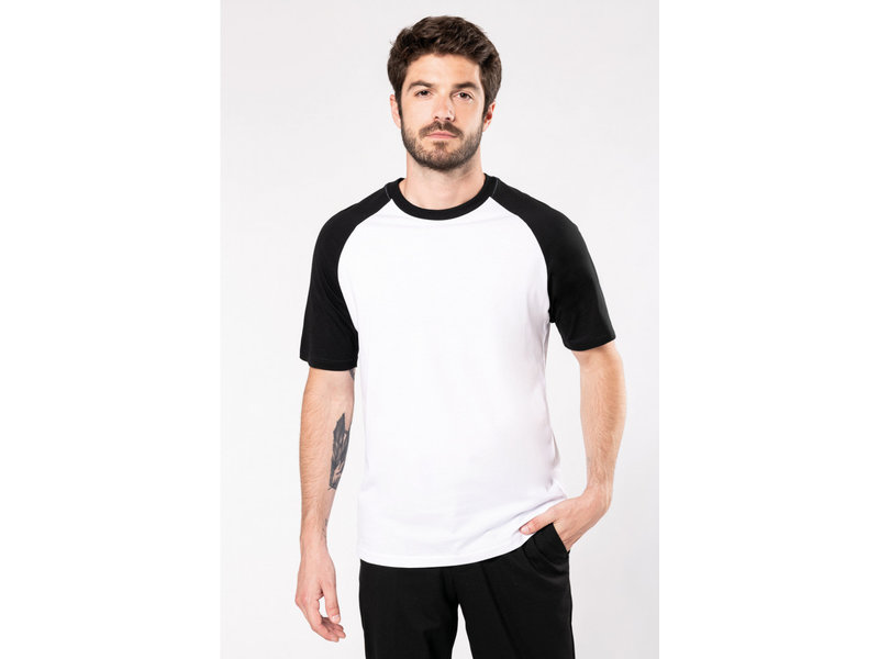 Kariban Baseball - Tweekleurig T-shirt