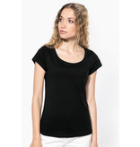 Kariban Dames T-Shirt korte mouwen met boothals