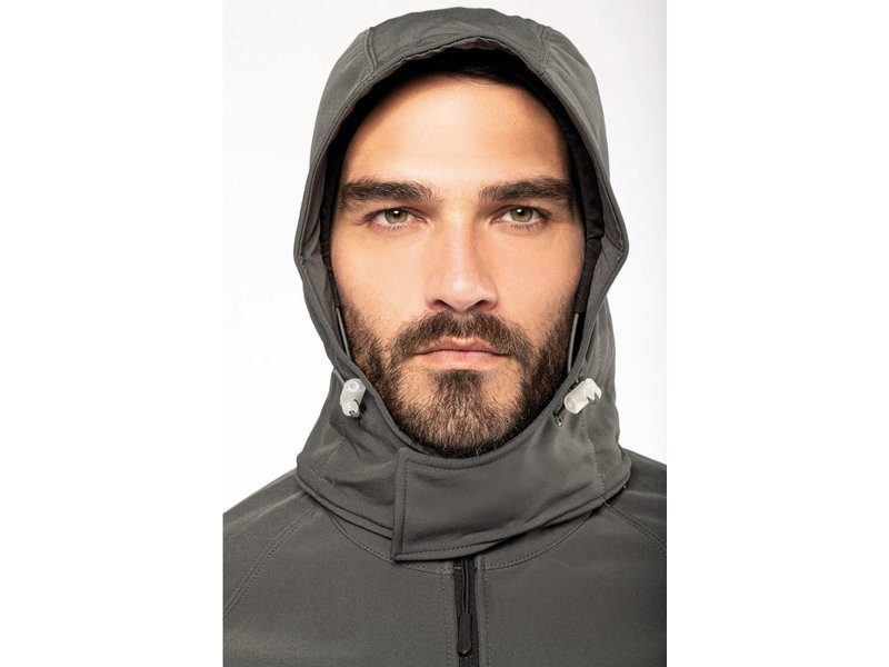 Kariban Heren Afneembare hooded softshell jas