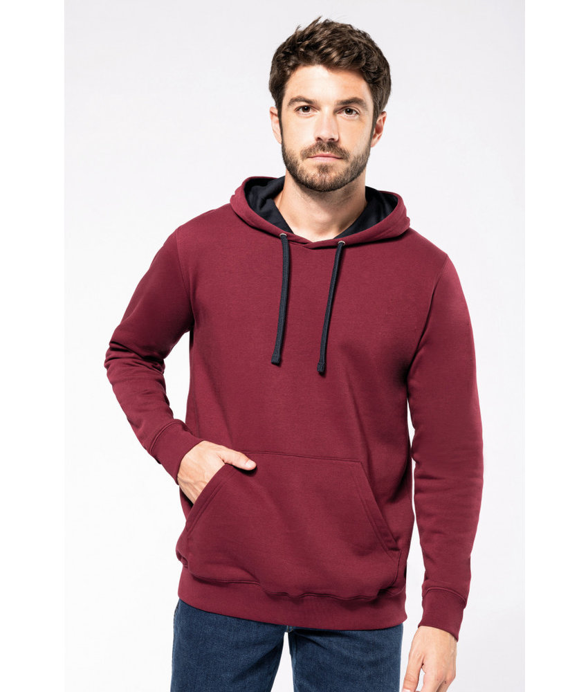 Kariban | K446 | Men's contrast hooded sweatshirt