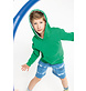 Kariban Kinder hooded sweater met gecontrasteerde capuchon