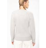 Kariban Dames Sweater BIO ronde hals raglanmouwen