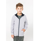 Kariban Kindersweater met rits en capuchon