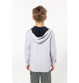 Kariban Kindersweater met rits en capuchon