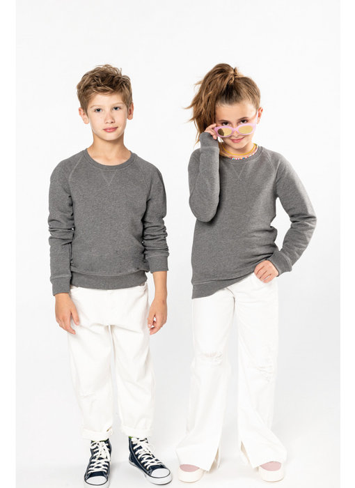 Kariban | K490 | Kids' organic raglan sleeve sweatshirt