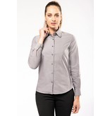 Kariban Dames oxford blouse lange mouwen