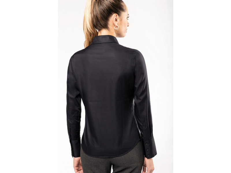 Kariban Dames non-iron blouse lange mouwen