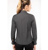 Kariban Dames poplin blouse lange mouwen