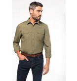 Kariban Damesoverhemd van linnen met lange mouwen Kariban Damesoverhemd van linnen met lange mouwen