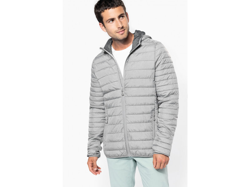 Kariban Men's lightweight hooded down jacket