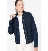Kariban Ongevoerde damesjas van denim Kariban Ongevoerde damesjas van denim