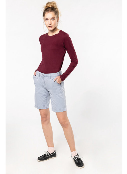 Kariban | K753 | Ladies' washed effect bermuda shorts