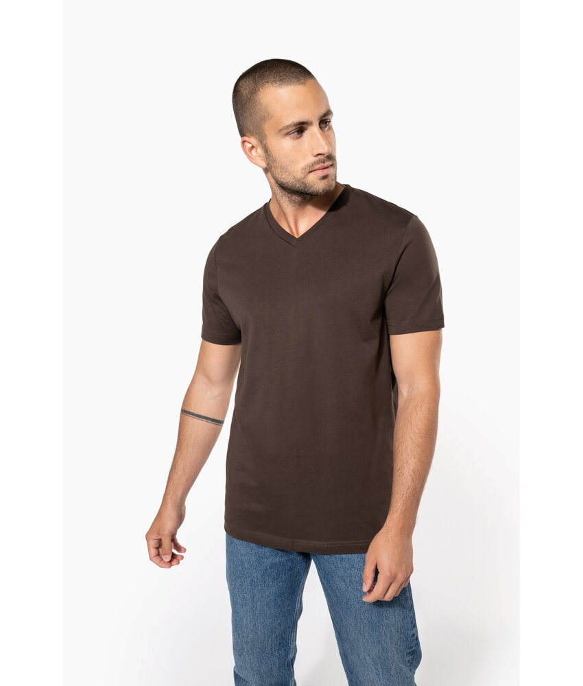 Kariban T-shirt V-hals korte mouwen