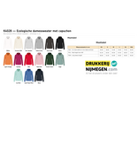 Kariban K4028 | Ecologische damessweater met capuchon