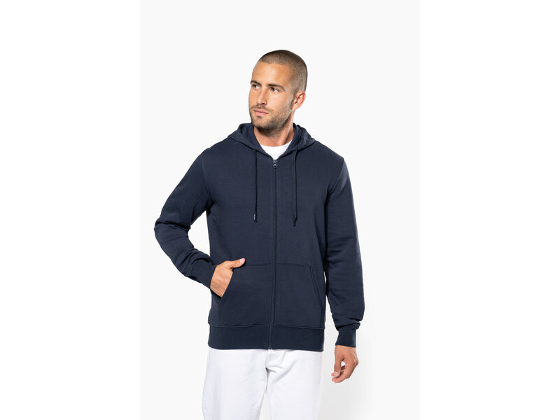 Kariban K4030 | Ecologische herensweater met capuchon en ritssluiting
