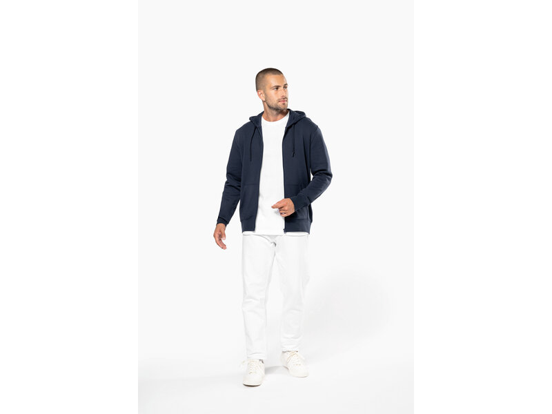 Kariban K4030 | Ecologische herensweater met capuchon en ritssluiting
