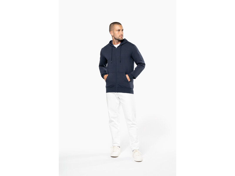 Kariban K4030 | Ecologische herensweater met capuchon en ritssluiting
