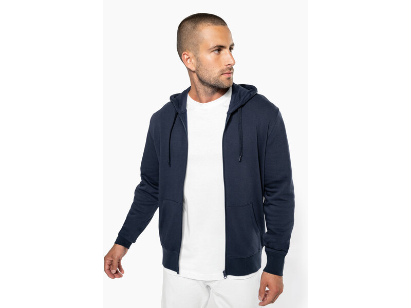 Kariban K4030 | Ecologische herensweater met capuchon en ritssluiting