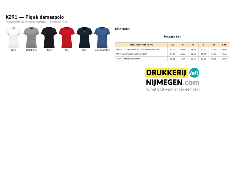 Kariban K291 | Piqué damespolo