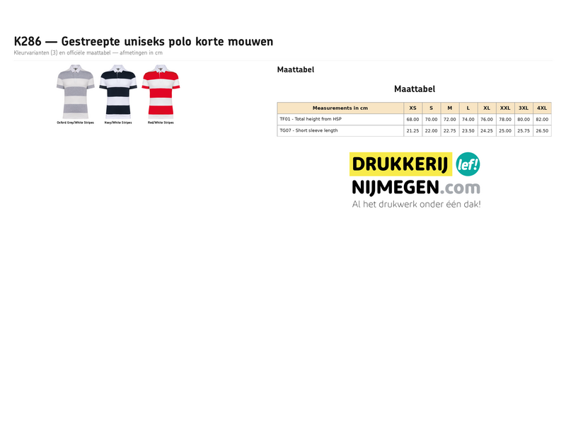 Kariban K286 | Gestreepte polo