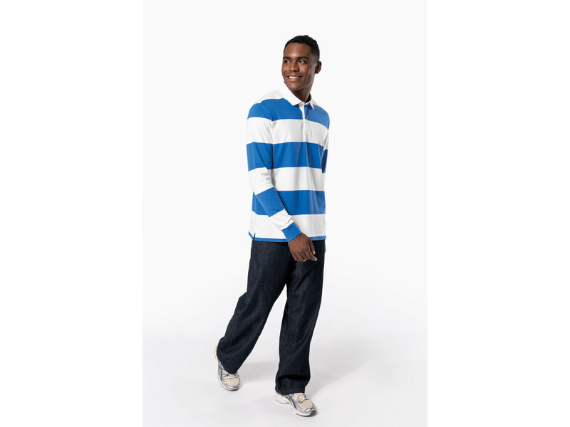 Kariban K285 | Gestreepte polo lange mouw