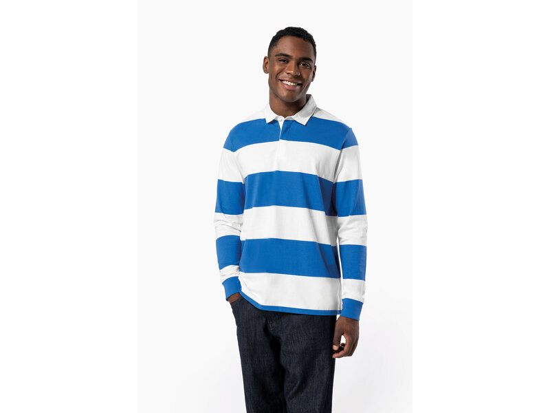 Kariban K285 | Gestreepte polo lange mouw