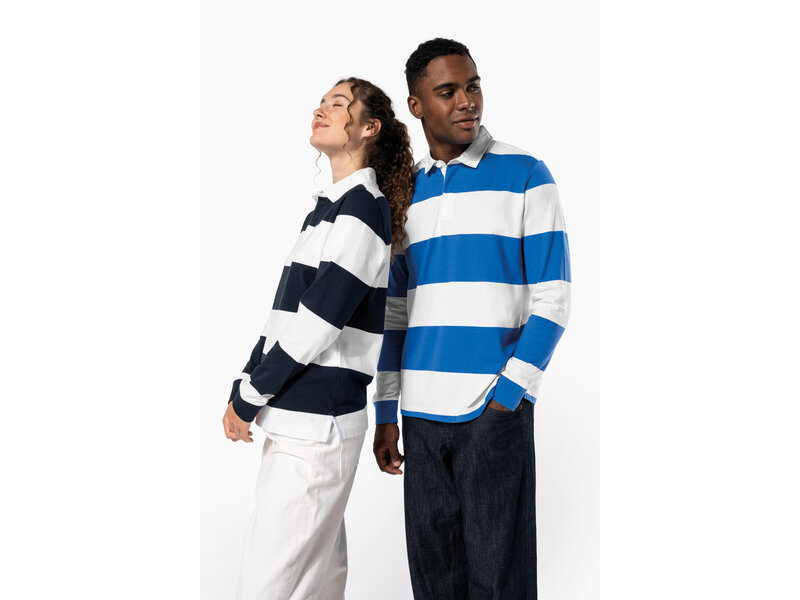 Kariban K285 | Gestreepte polo lange mouw