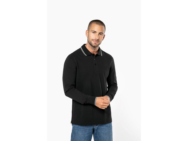Kariban K280 | Heren polo piqué lange mouw