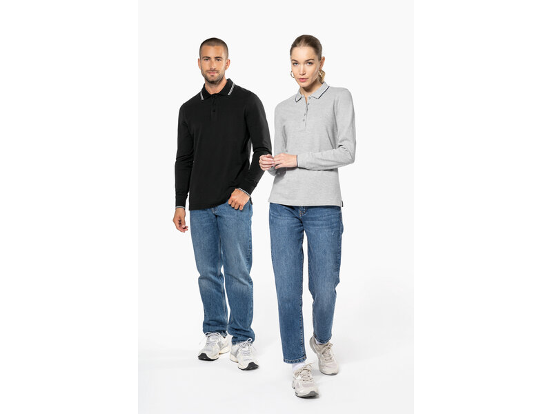 Kariban K280 | Heren polo piqué lange mouw