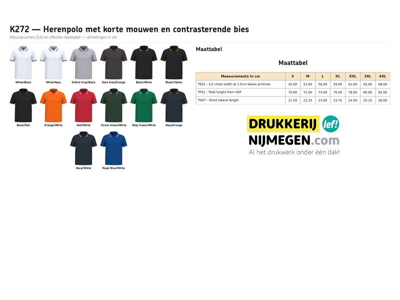Kariban K272 | Herenpolo piqué korte mouw
