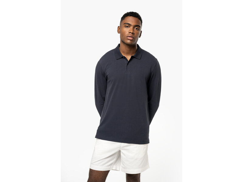 Kariban K2027 | Bio180 piqué herenpolo lange mouwen