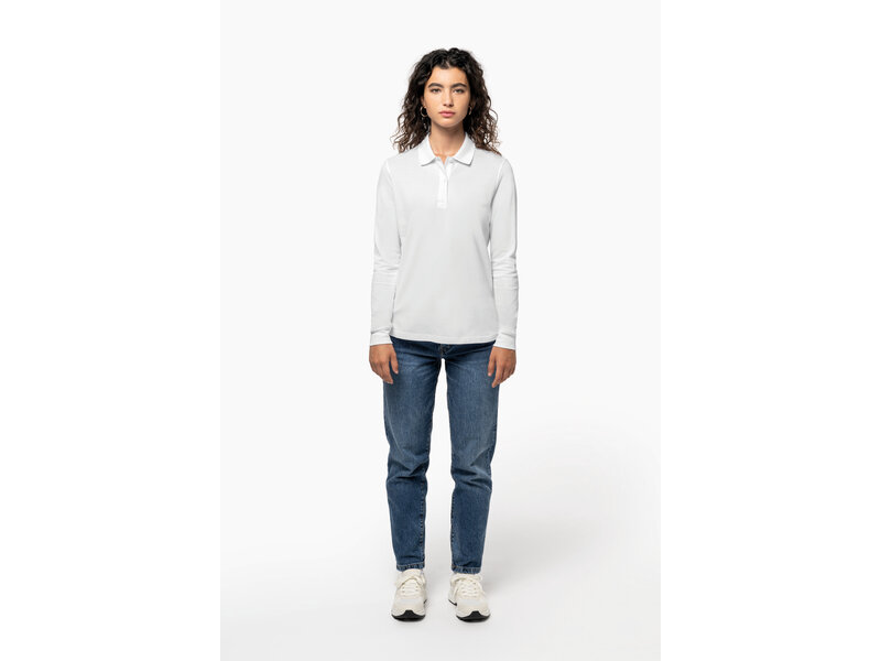 Kariban K2028 | Damespolo Bio180 piqué lange mouwen