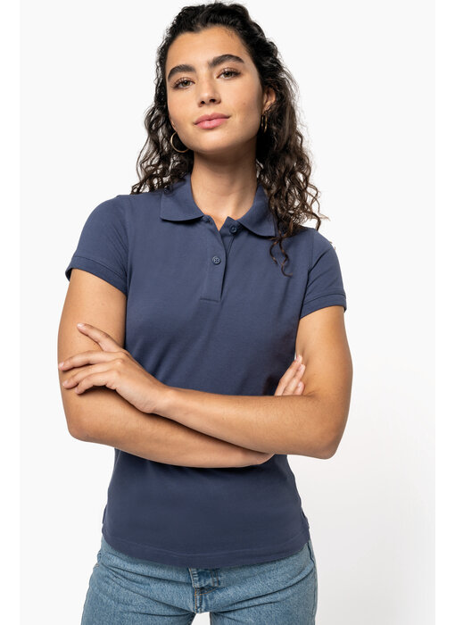 Kariban Piquépolo korte mouwen dames