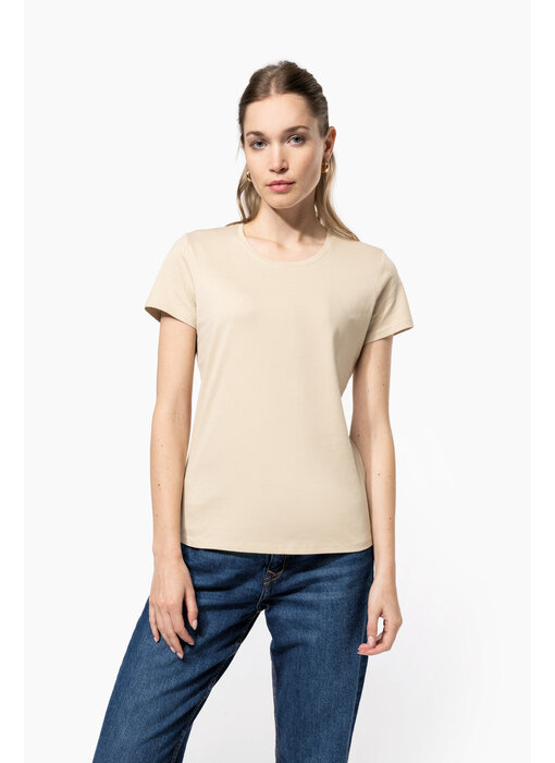 Kariban Dames T-shirt ronde hals korte mouwen