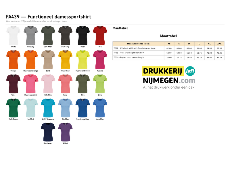 Proact Functioneel damessportshirt