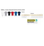 Kariban K3036 | T-shirt ronde hals met korte mouwen uniseks