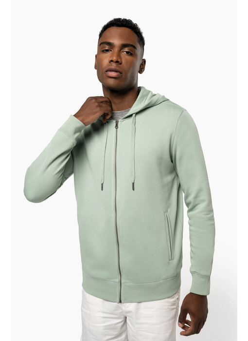 Kariban Ecologisch uniseks sweatvest met capuchon