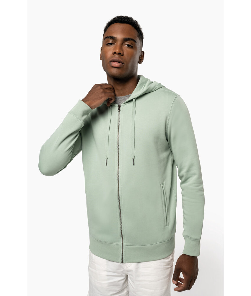 Kariban Ecologisch uniseks sweatvest met capuchon