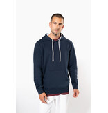 Kariban K4013 | Unisex sweater met capuchon met contrasterend motief