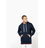 Kariban K4013 | Unisex sweater met capuchon met contrasterend motief